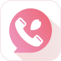 Symbol of phone and sakura petal bubble, illustrating Sakura Dial's international call support for voice SIM/eSIM users.