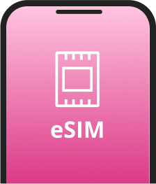 Smartphone showing eSIM