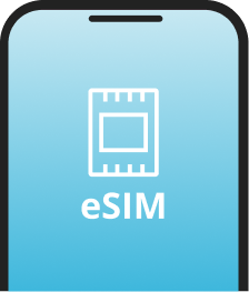 Smartphone showing eSIM