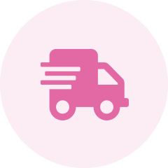 Fast, free delivery with truck and motion lines fo Japan data-only SIM cards.